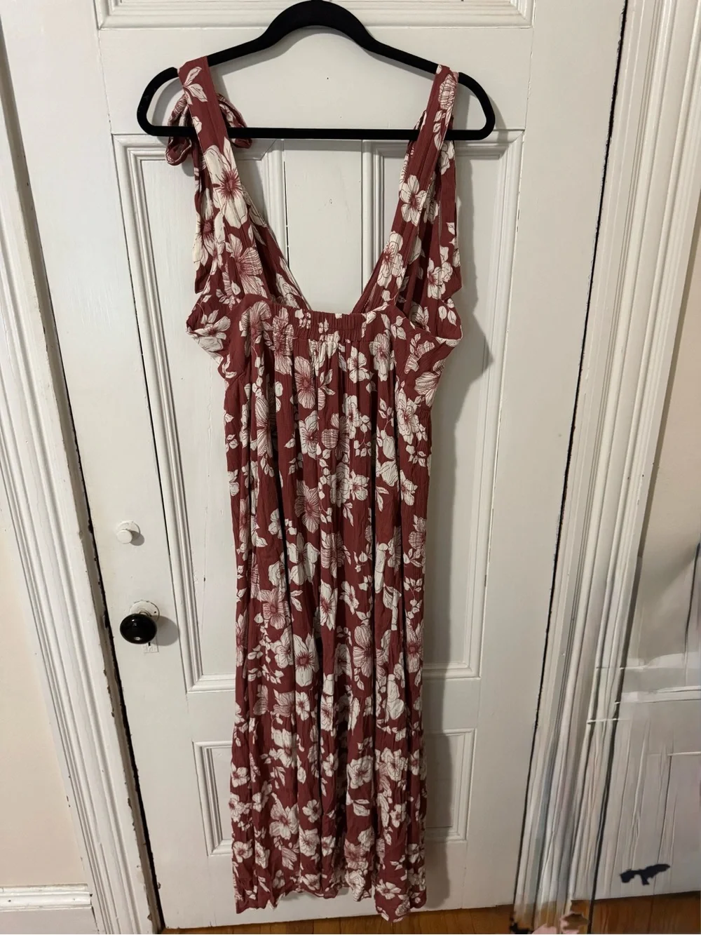 Abercrombie & Fitch Ruffled Tiered Maxi Dress NWT